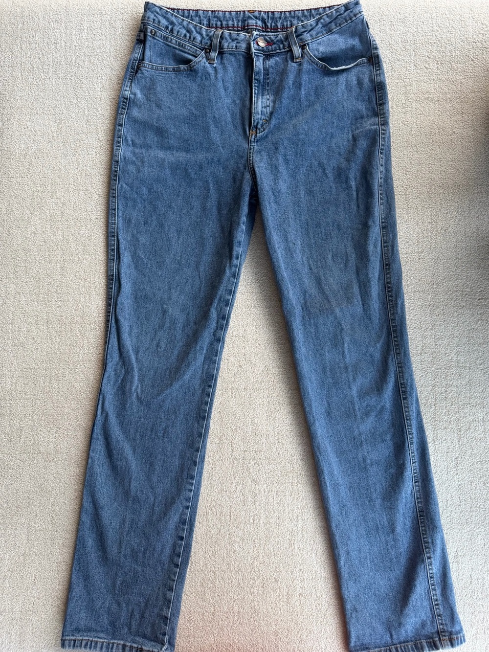 Wrangler Women's Straight Leg Blue Denim Jeans 11/12x32